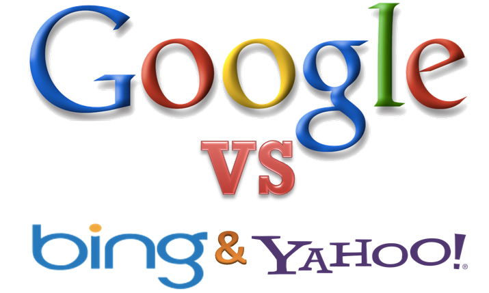 google vs bing yahoo