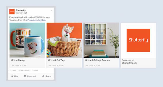 facebook multi product ads