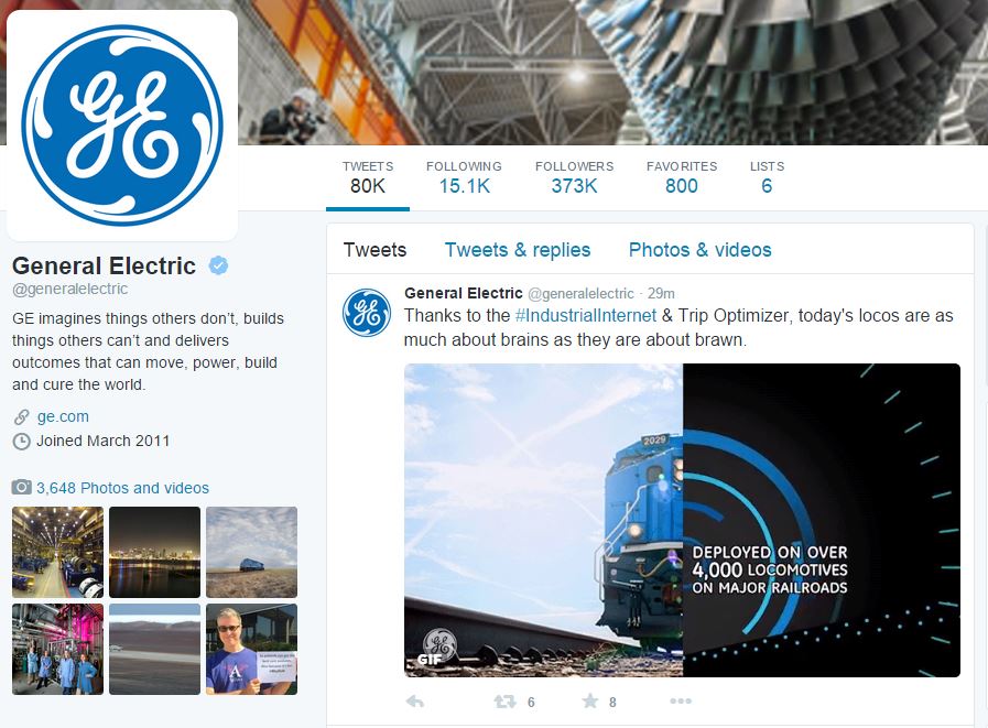 general electric twitter